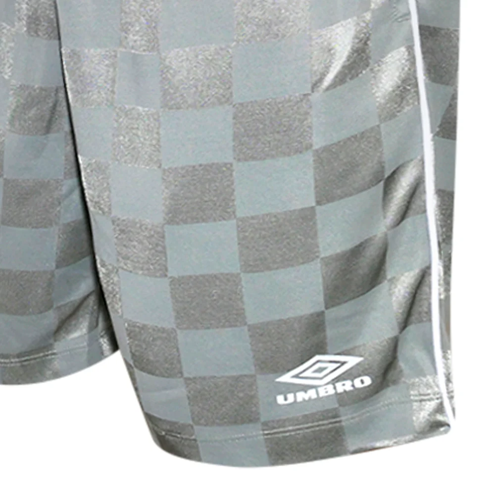 Мужские шорты Umbro Checkered Football — цвет серый, размер 2XL (американский размер)