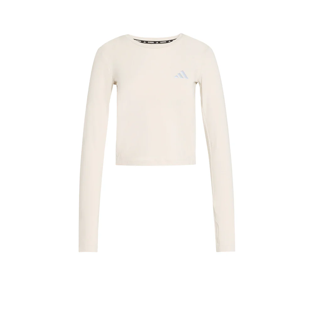 ADIDAS Adi365 Running Essentials Long Sleeve Women's Running T-Shirt - Beige - 2XL (ASIAN SIZE)