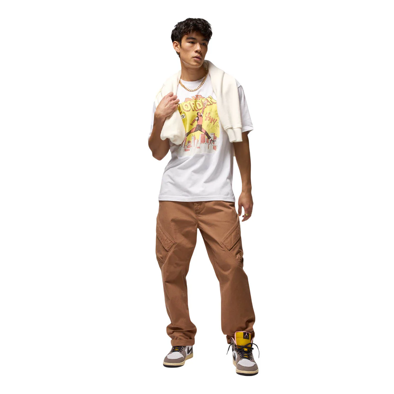 Мужская футболка Nike Jordan Basketball — цвет белый, размер 2XL (американский размер)