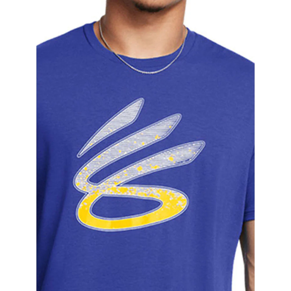 UNDER ARMOUR Curry Logo Trend Men's Basketball T-Shirt - Blue - 2XL (US SIZE)