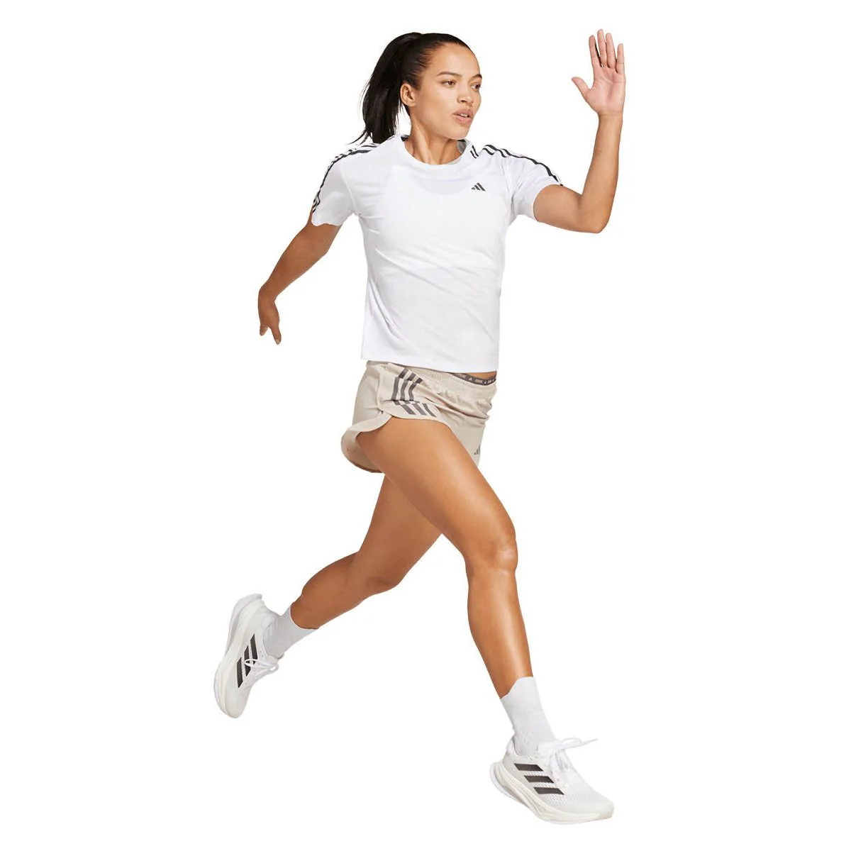 ADIDAS Own the Run 3-Stripes Women's Running Shorts