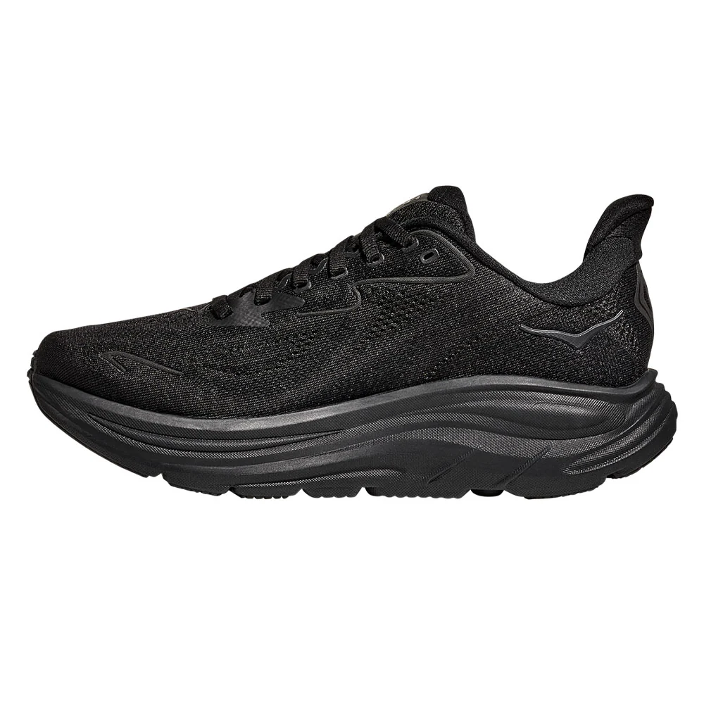HOKA Clifton 10 Wide Women's Running Shoes - Black - US 6