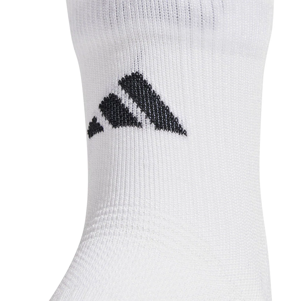 ADIDAS Run x Cushioned Unisex Running Socks - White - L (US SIZE)