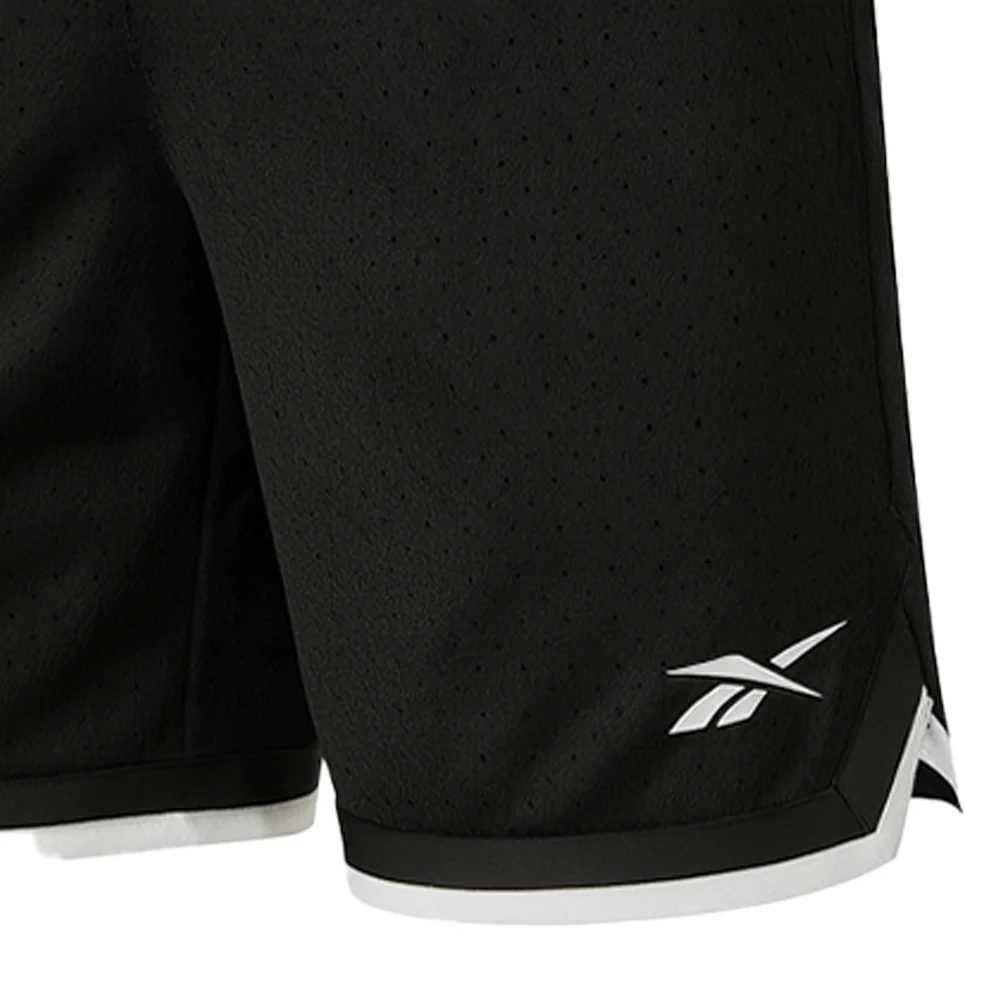 REEBOK Basketball 7" Transit Men's Training Shorts - Black - L (US SIZE)