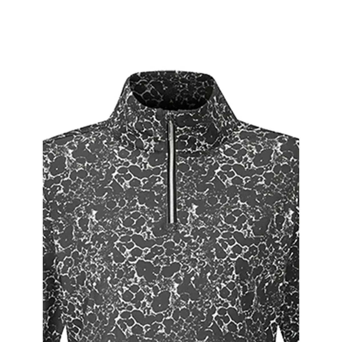 PING Lois Printed Polo Women's Sweatshirt - Black - UK 8