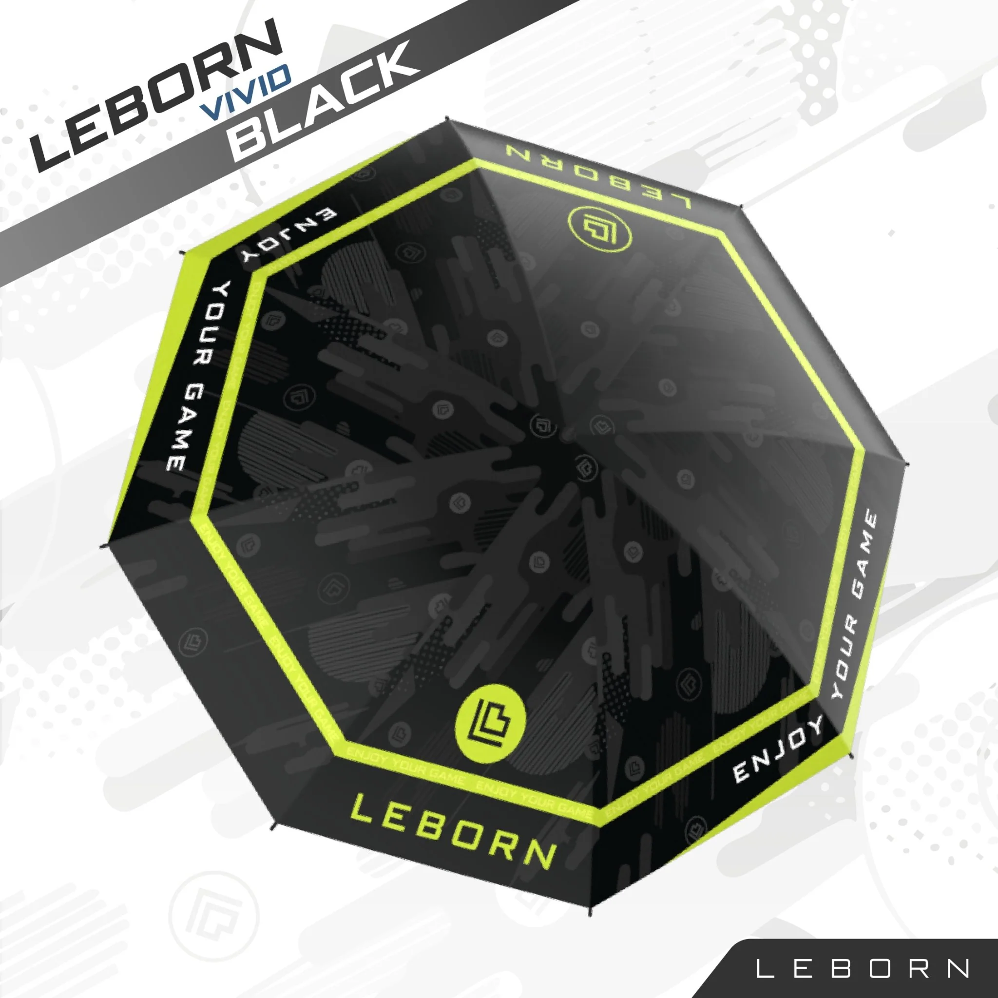 LEBORN ร่มกอล์ฟ MINI [30 นิ้ว] รุ่น VIVID - Multi color - 30 INCES - Black