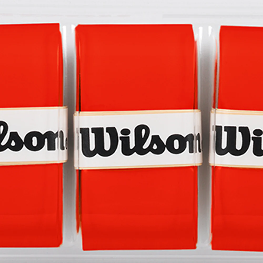 WILSON Pro Overgrip Tennis Overgrip (3 Pieces) - Orange - ONE SIZE