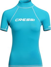 CRESSI Rash Guard Lady Short Sleeve Aquamarine - Blue - L