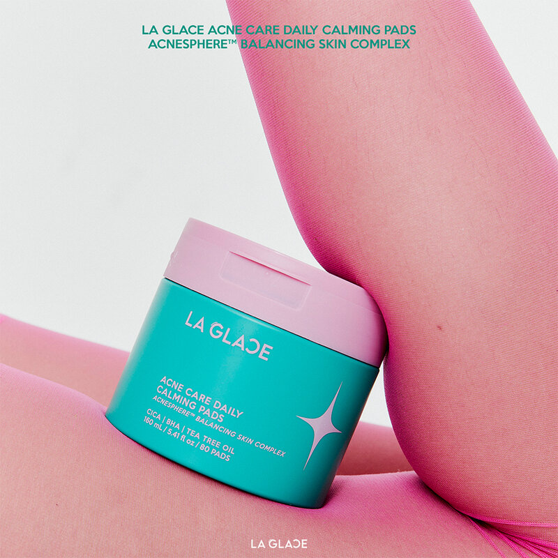 LA GLACE Acne Care Daily Calming Pads 160ml [80 Pads] - #Acne Care