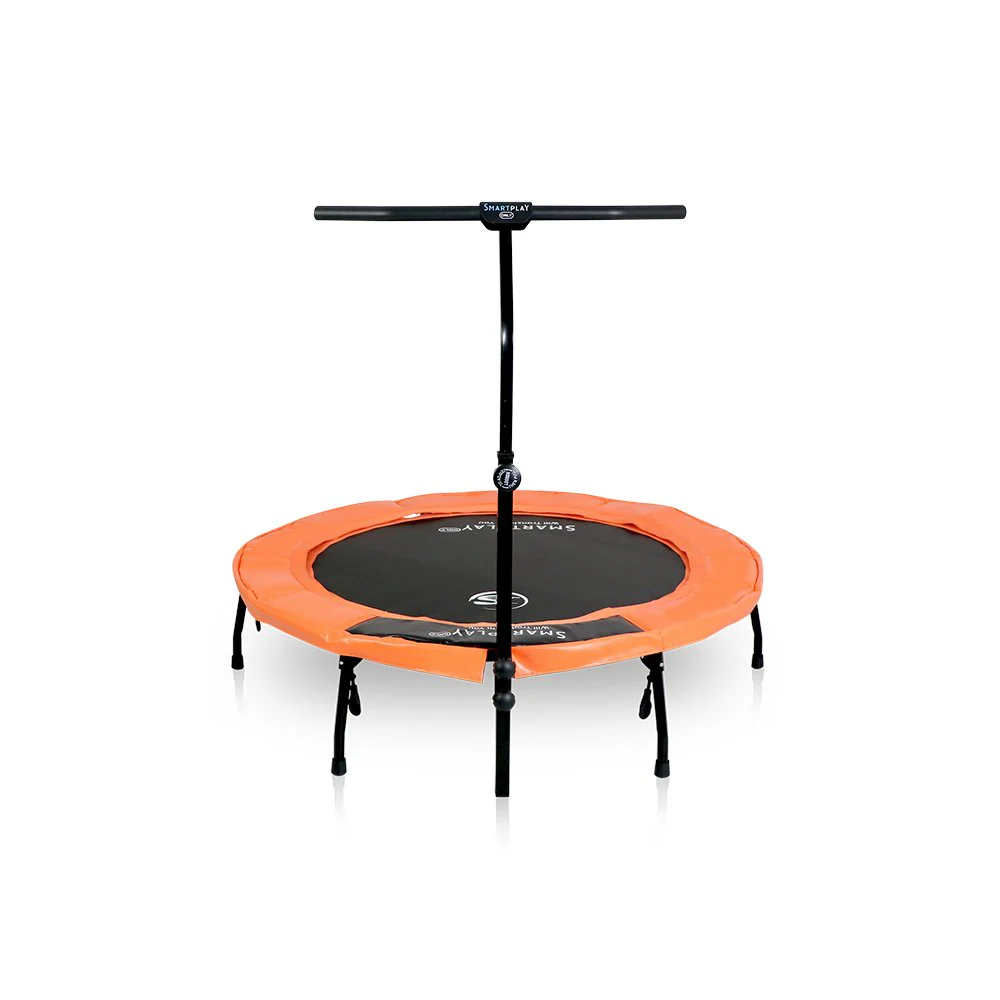 Smartplayonly แทรมโพลีนที่กระโดด รุ่นซุปเปอร์เบาซ์โปร พับเก็บขาได้ ขนาด 55 นิ้ว สีส้ม - Orange - One Size
