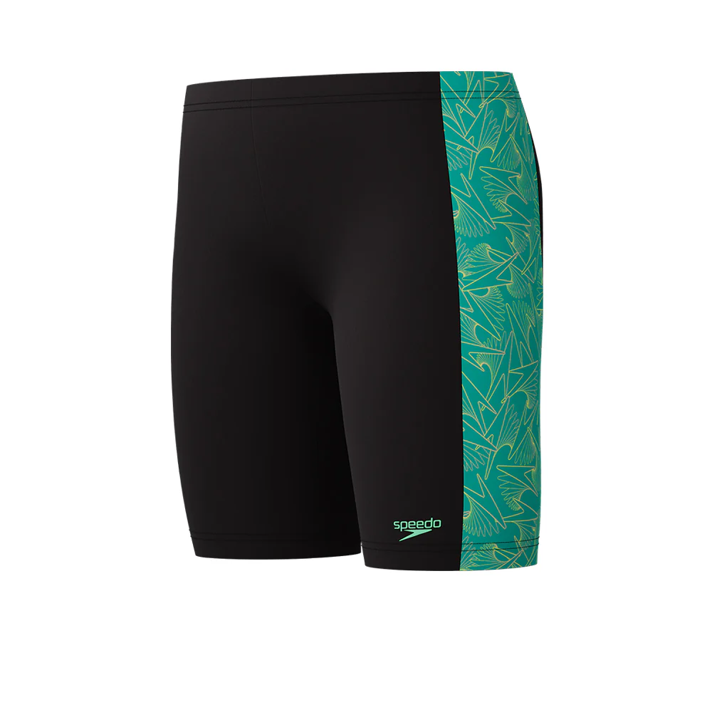 SPEEDO Hyperboom Panel Jammer Boys Swim Shorts - Black - 11-12 YEARS