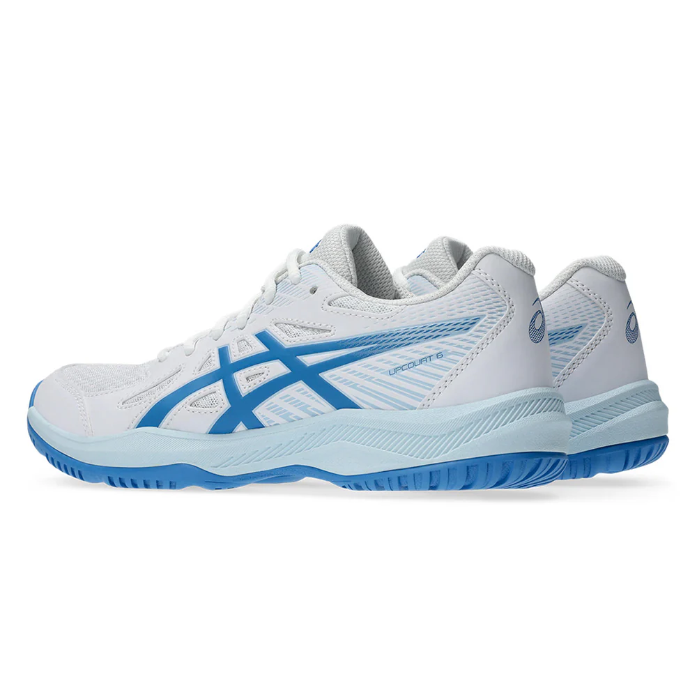 Женские кроссовки для зала Asics Upcourt 6 — цвет белый, размер US 6.5