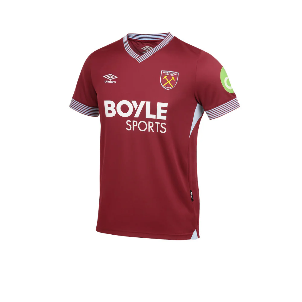 UMBRO Men's West Ham United Home 2025/26 Jersey - Red - 2XL (US SIZE)