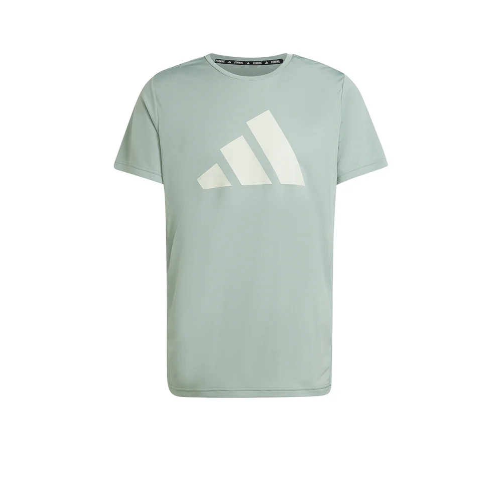 Мужская беговая футболка Adidas Run It — цвет зеленый, размер 2XL (азиатский размер)