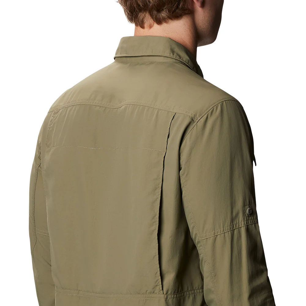 Мужская рубашка Columbia Silver Ridge 2.0 Long Sleeve Hiking — цвет зеленый, размер 2XL (американский размер)