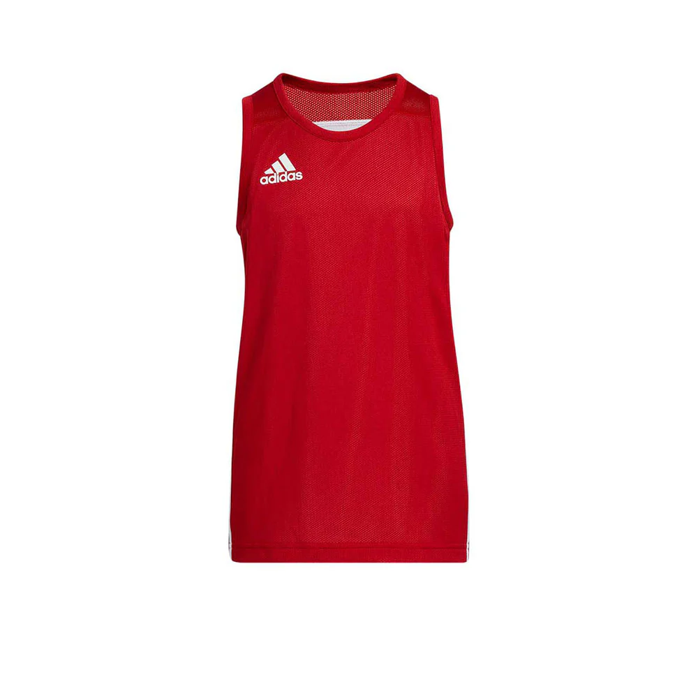 Детская джерси Adidas 3 г Speed Reversible Basketball — цвет красный, размер 128 CM