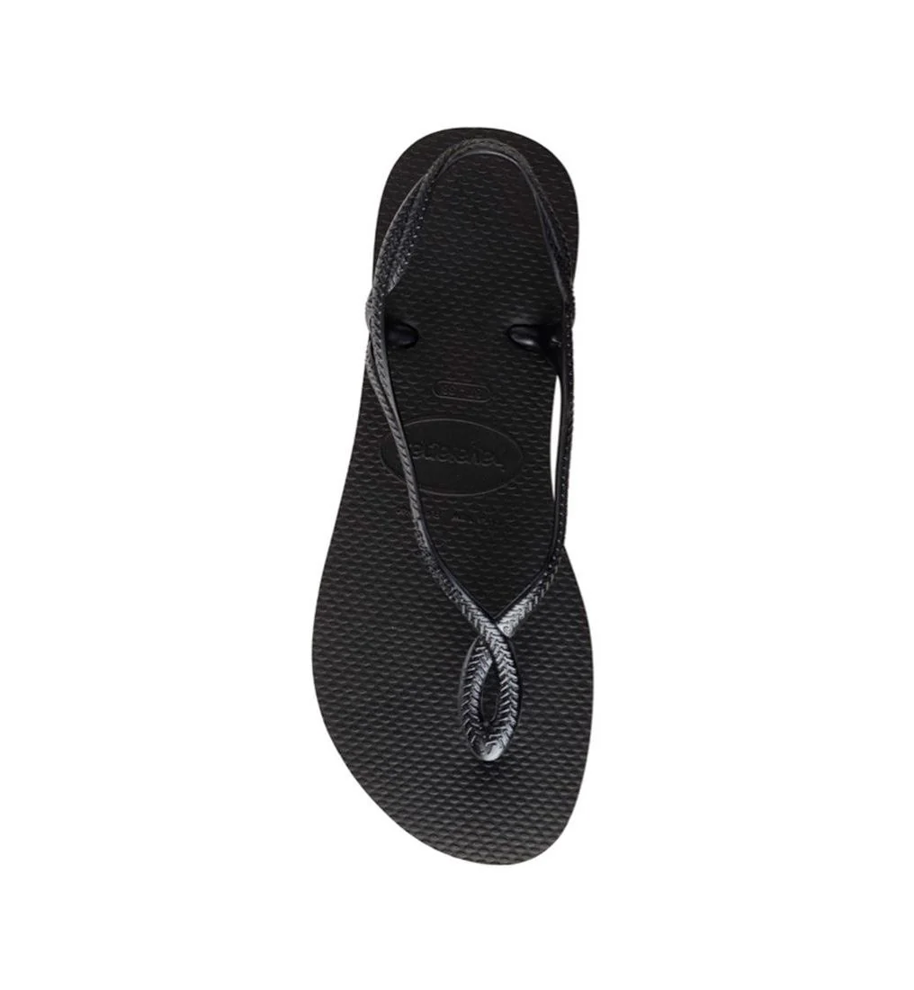 HAVAIANAS Luna FC P Unisex Sandals - Black - EU 37