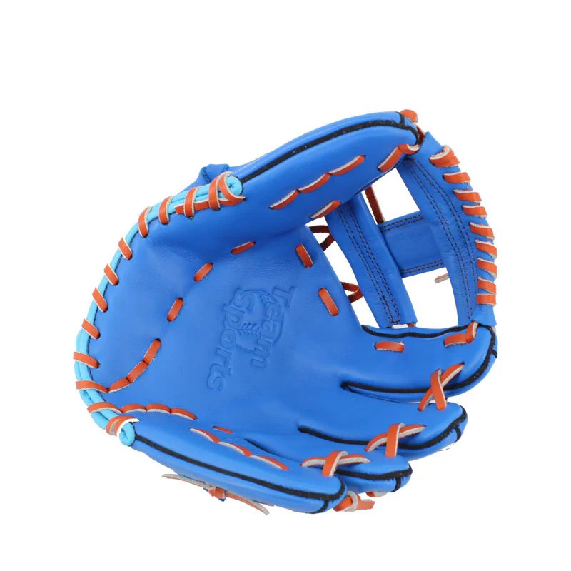 FBT Softball Gloves ถุงมือซอฟบอล I-Web 11.25 นิ้ว หนังแท้ Blue 74428 - Blue - One size