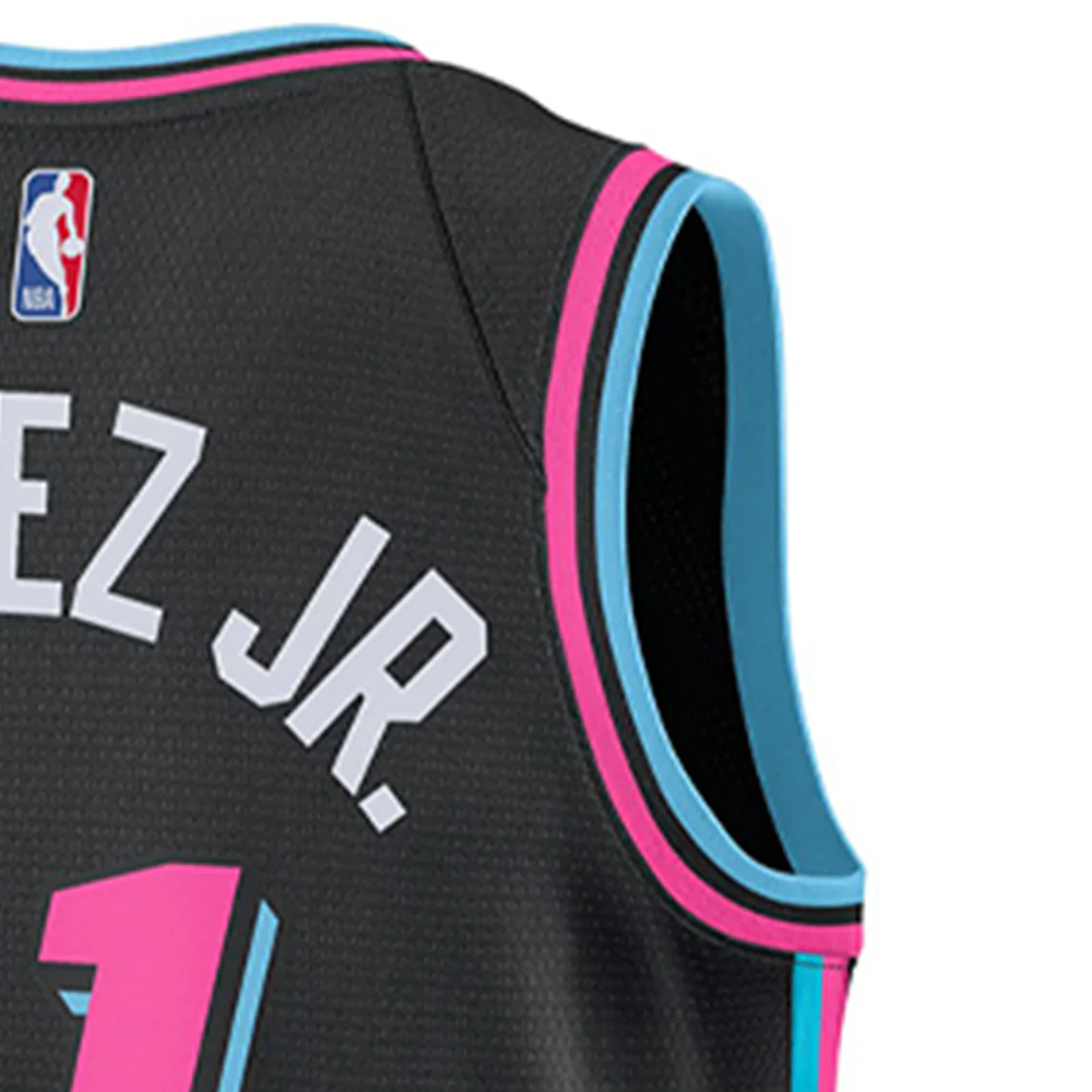 NIKE  Men's Jaime Jaquez Jr. Miami Heat City Edition 2025/26 Basketball Jersey - Black - 2XL (US SIZE)