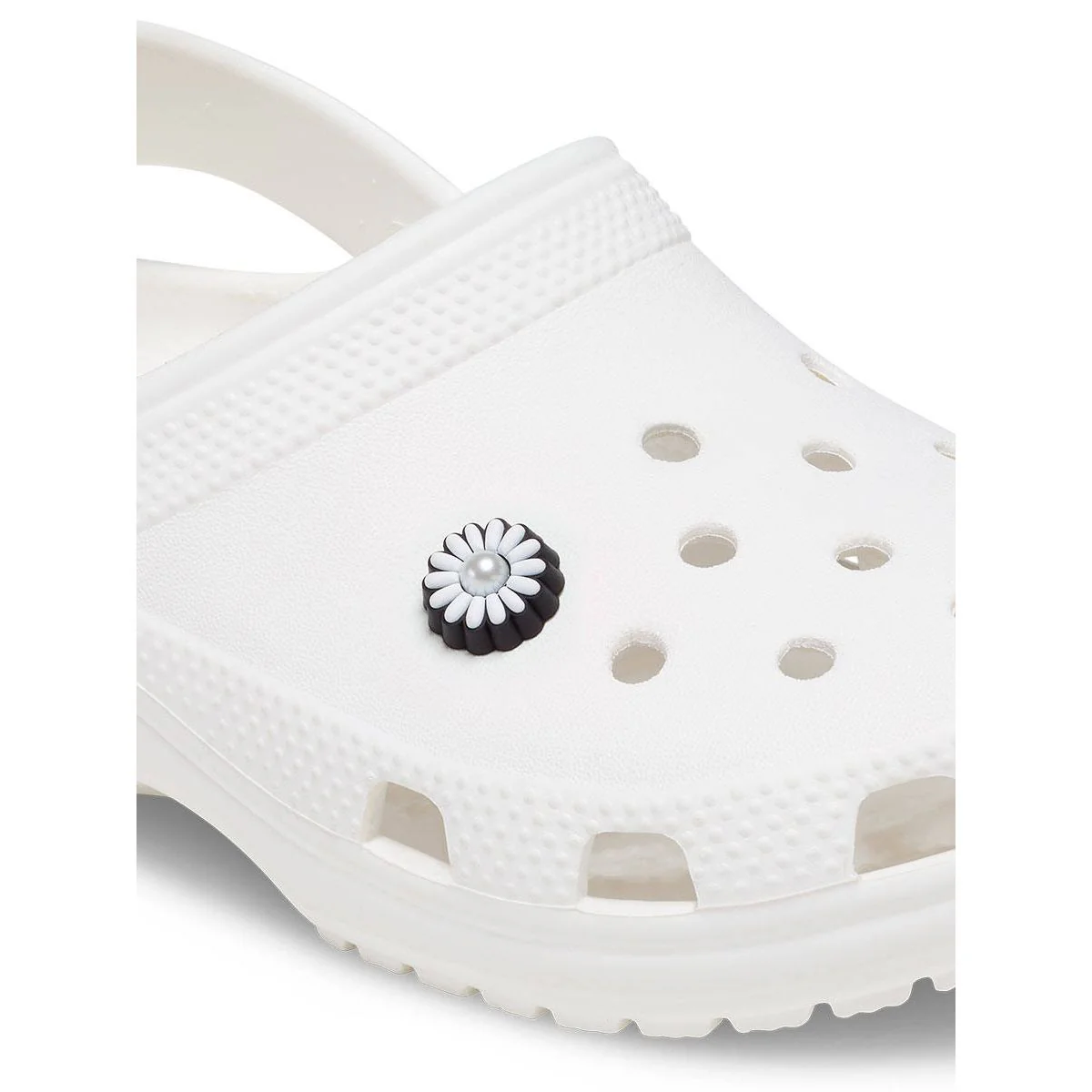 CROCS Jibbitz Flower with Pearl Shoes Charm - White - ONE SIZE