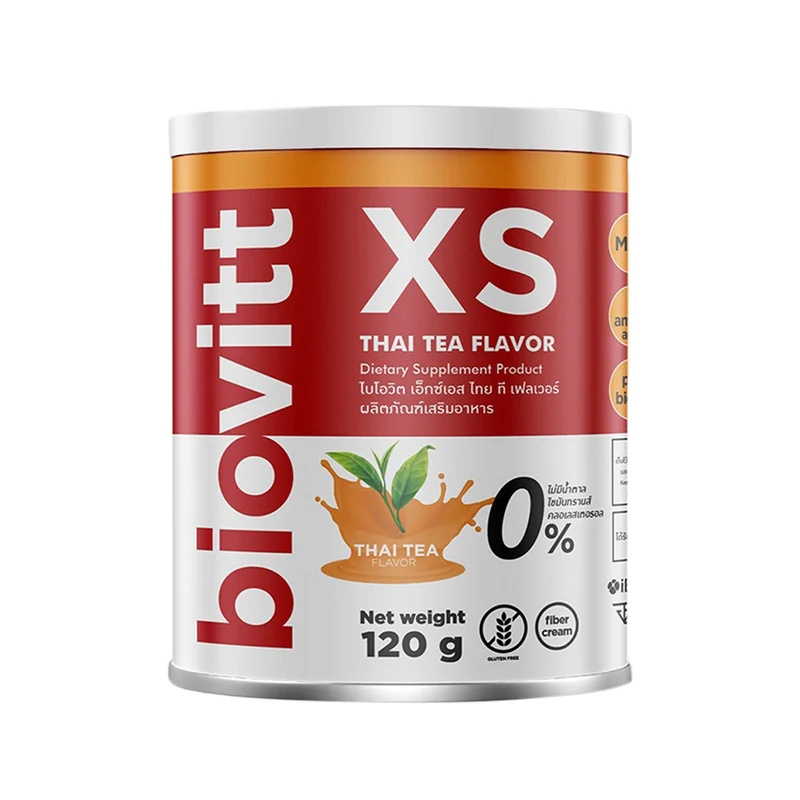 Biovitt XS Thai Tea Flavor 120g. ไบโอวิตเอ๊กซ์เอสรสชาไทย 120กรัม - Multi color - One Size