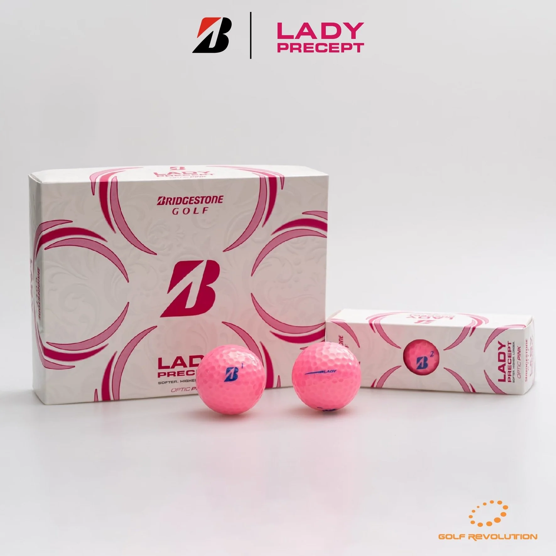 ลูกกอล์ฟ BRIDGESTONE BALL PRECEPT Lady PINK ( BUY 2 FREE 1 ) - pink - ONE SIZE