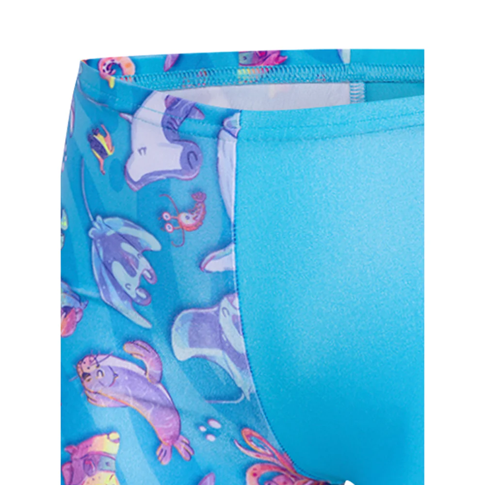 SPEEDO Digital Allover Aquashort Boys Swim Shorts - Blue - 2 YEARS