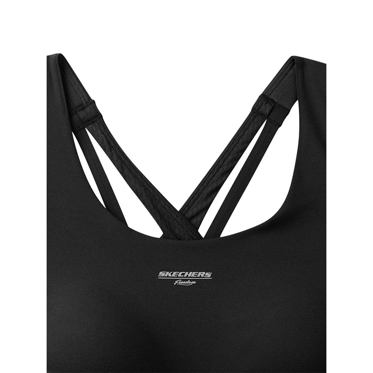 SKECHERS Freedom: Performance Women's Sports Bra - Black - 2XL (US SIZE)