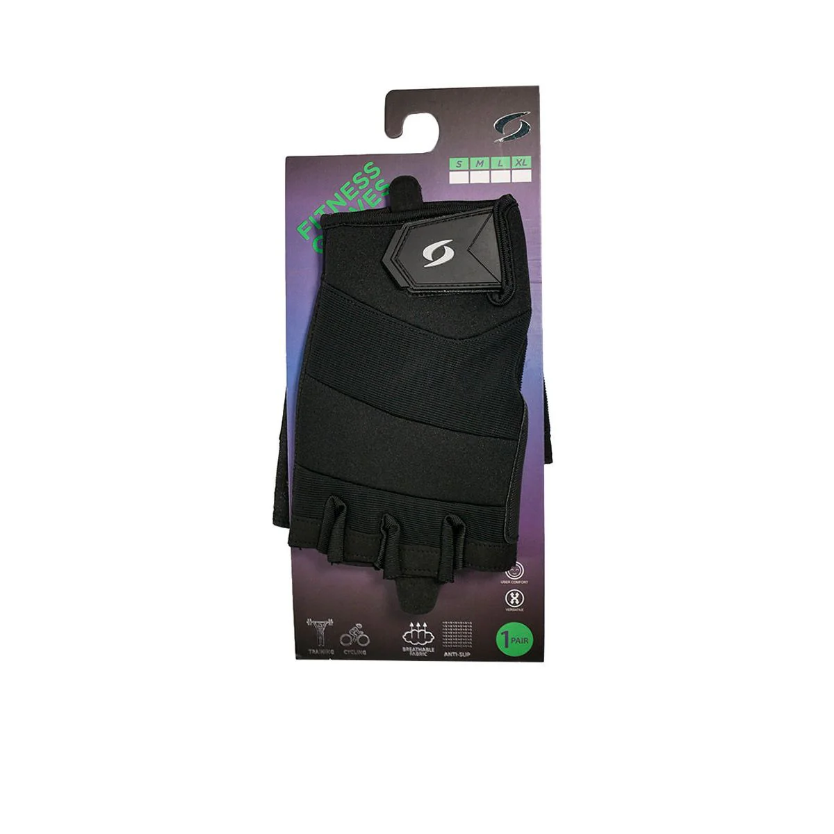 S SPORTS SC-SG701 Fitness Men's Training Gloves - Black - L