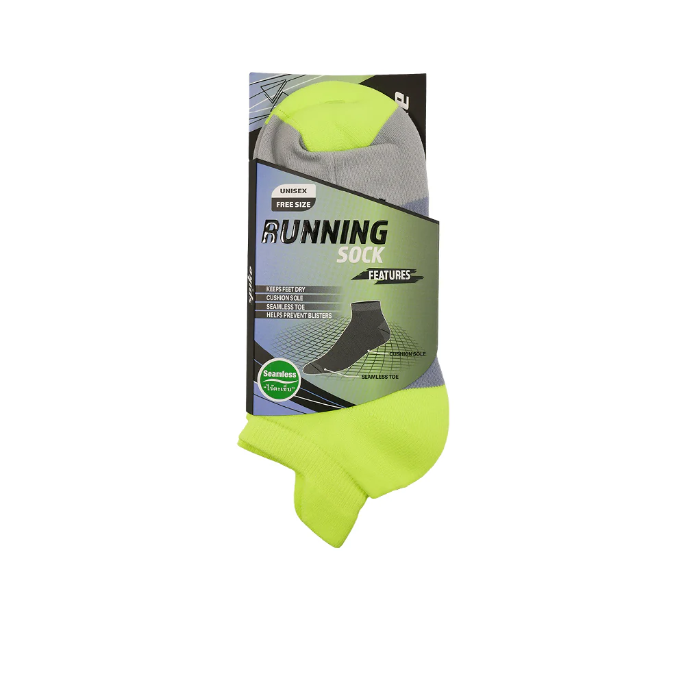SPIKE Ankle Jazzy Unisex Running Socks - Green - ONE SIZE