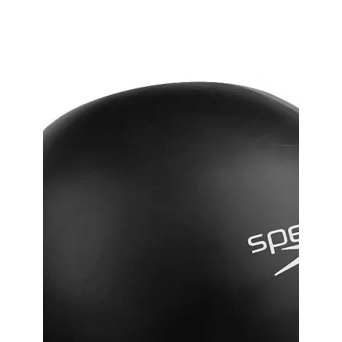 SPEEDO Plain Moulded Silicone Kids Swim Cap - Black - ONE SIZE