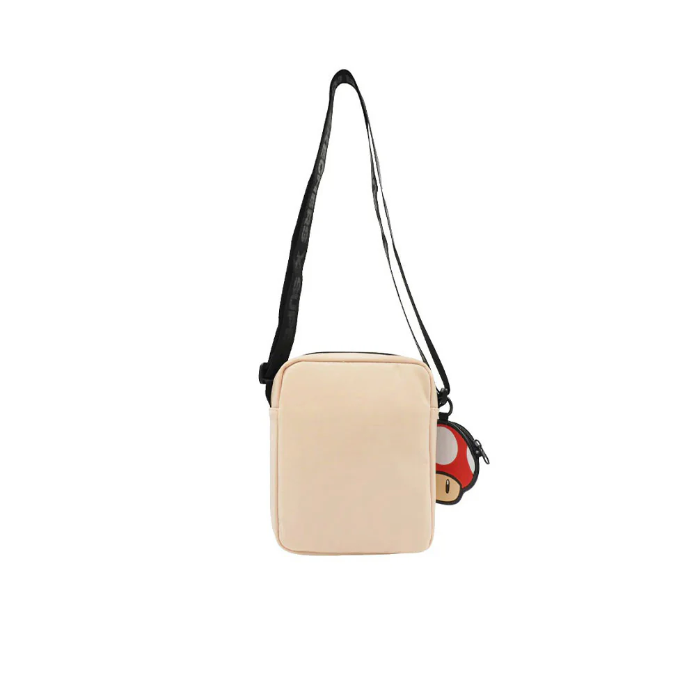 SKECHERS Nintendo Super Mario Mini Unisex Crossbody Bag - Cream - ONE SIZE