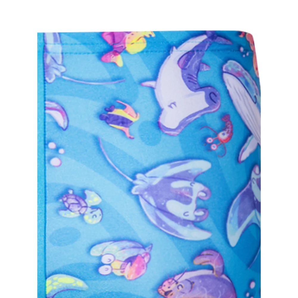 SPEEDO Digital Allover Aquashort Boys Swim Shorts - Blue - 2 YEARS