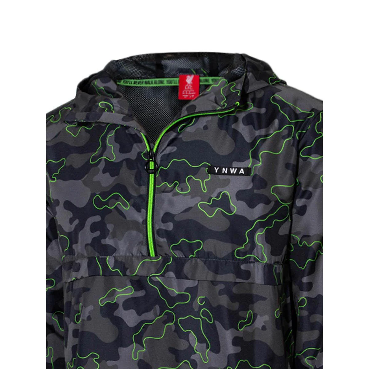 LFC YNWA Camo Kagool Men's Football Jacket - Black - 2XL (US SIZE)