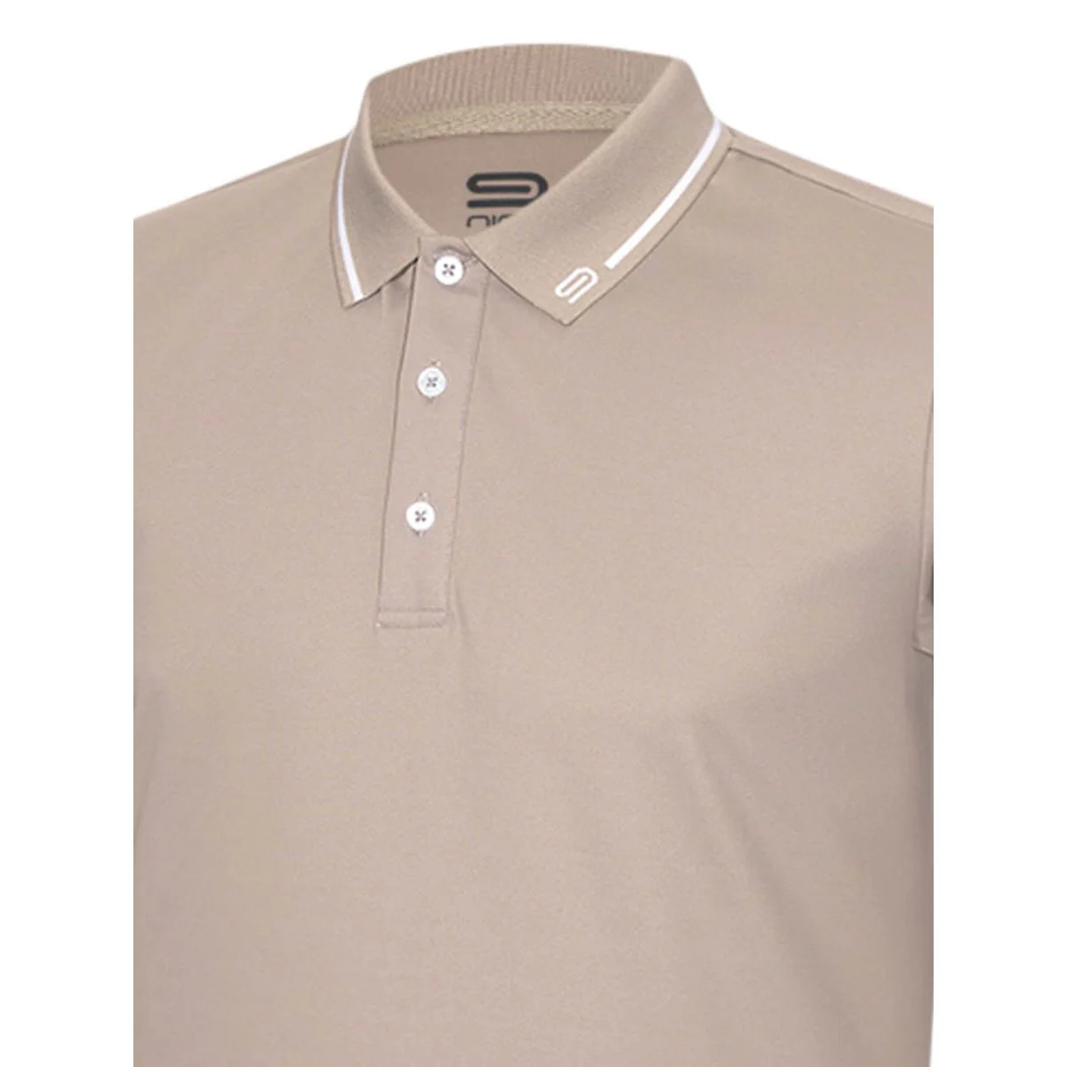 Мужское поло для гольфа 9NINE N24GOPOM06 — цвет коричневый, размер 2XL (американский размер)