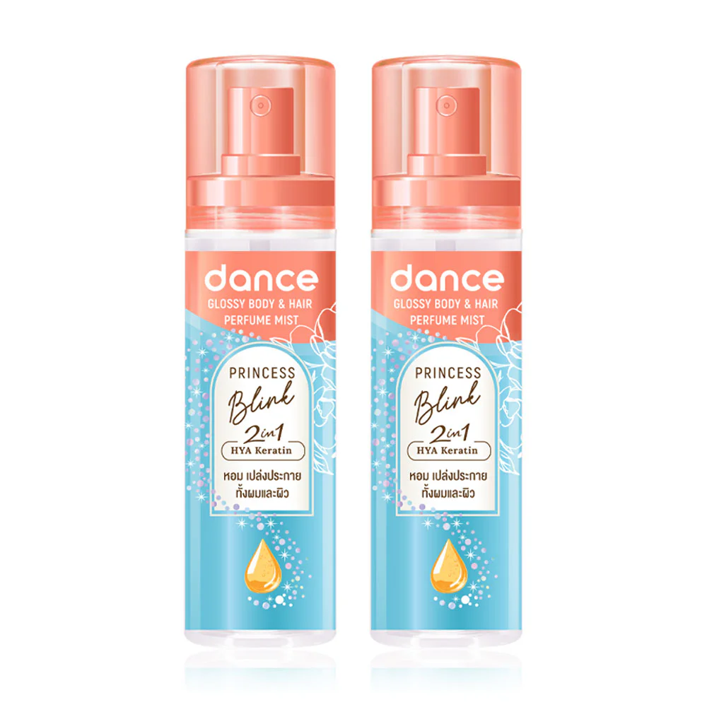 DANCE Glossy Body & Hair Perfume Mist [80 мл x 2 шт]