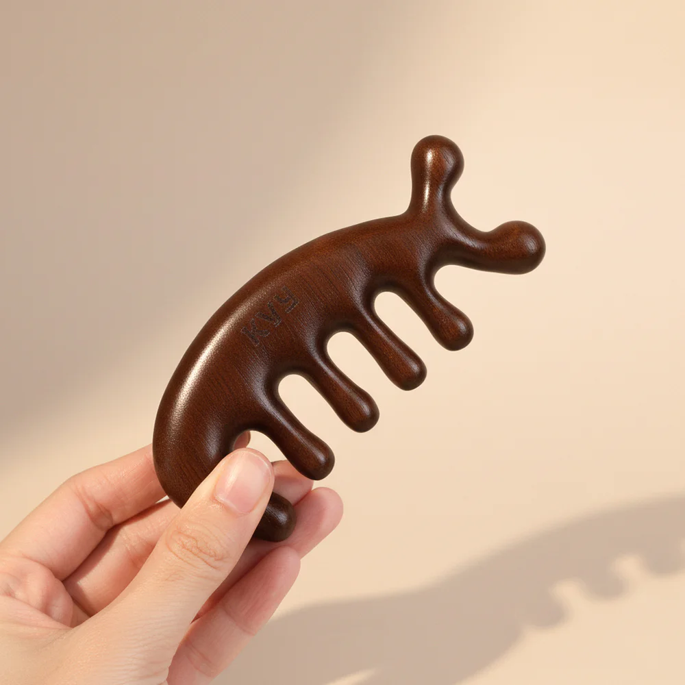 KVY Wooden Scalp Massage Comb