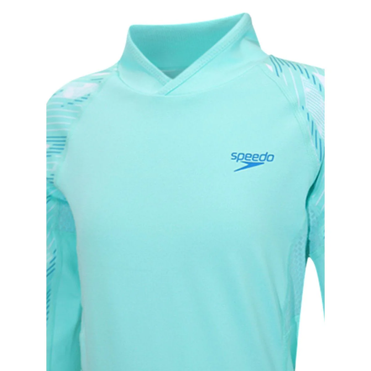 SPEEDO Deluxe Long Sleeves Breathable Top & Jammer Set Girls Swimsuit - Black - 10 YEARS