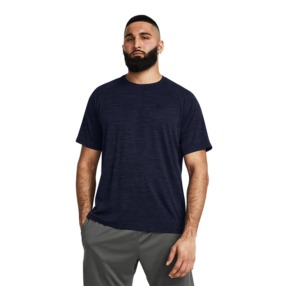 UNDER ARMOUR Tech™ Textured Men's Training T-Shirt - Blue - L (US SIZE)