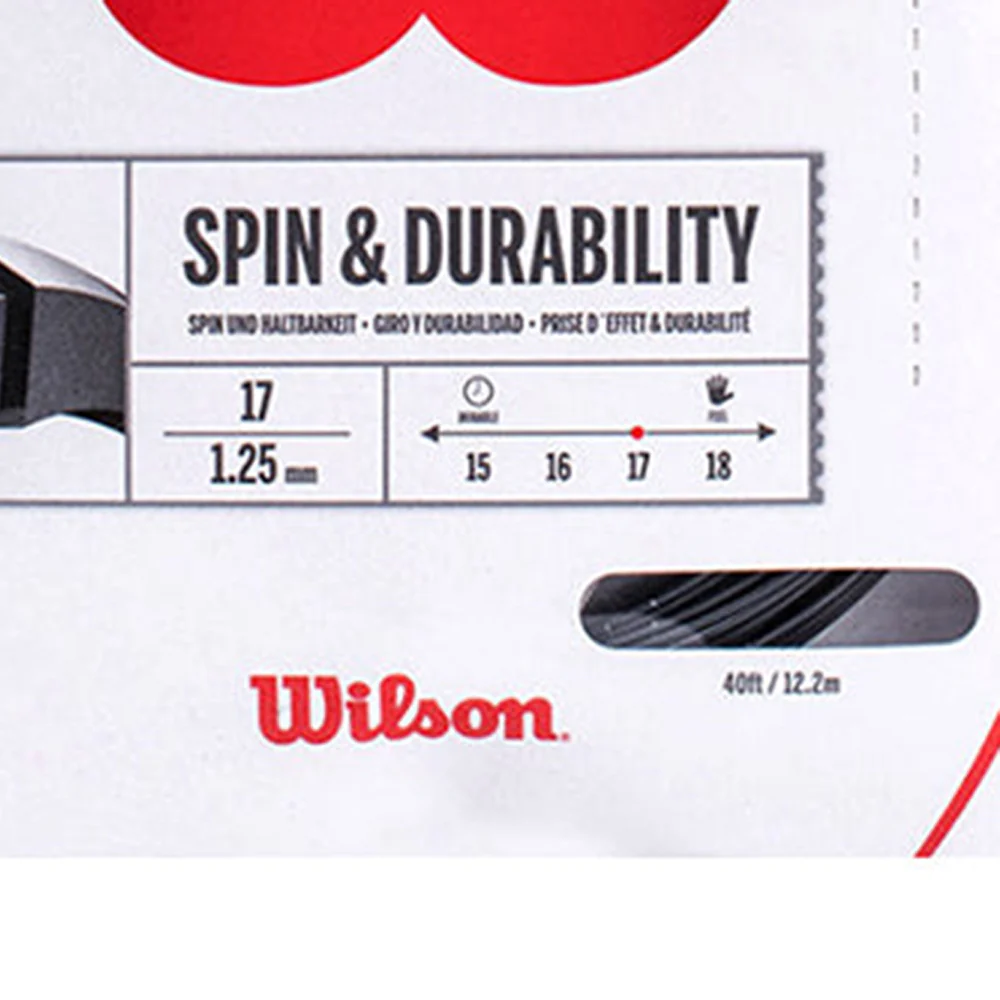 WILSON Revolve Spin 1.25/17 Tennis String - Multi Color - ONE SIZE