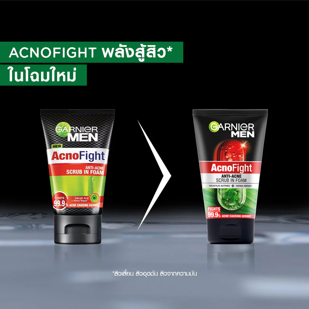 Garnier Men Acnofight Anti-Acne Scrub In Foam — Scrub In Foam, 100 мл