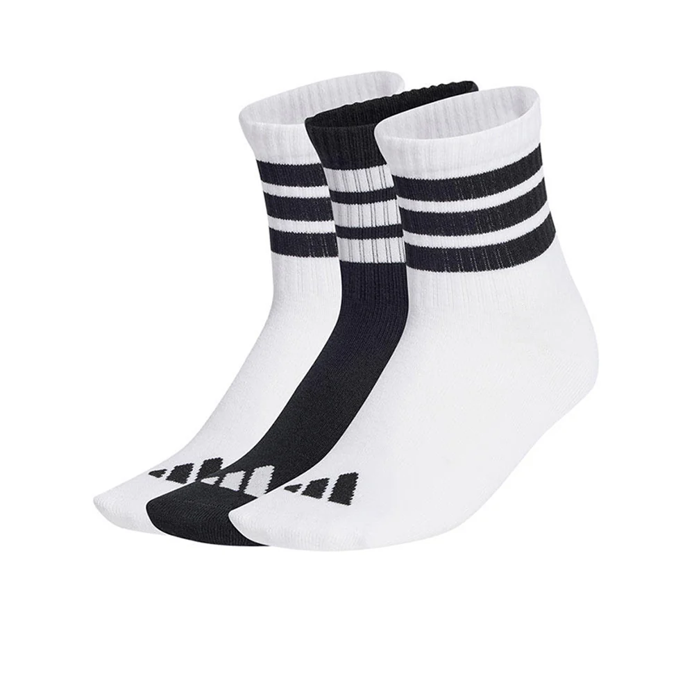 ADIDAS Ribbed Kids Socks (3 Pairs) - Multi Color - 2XL (KIDS SIZE)