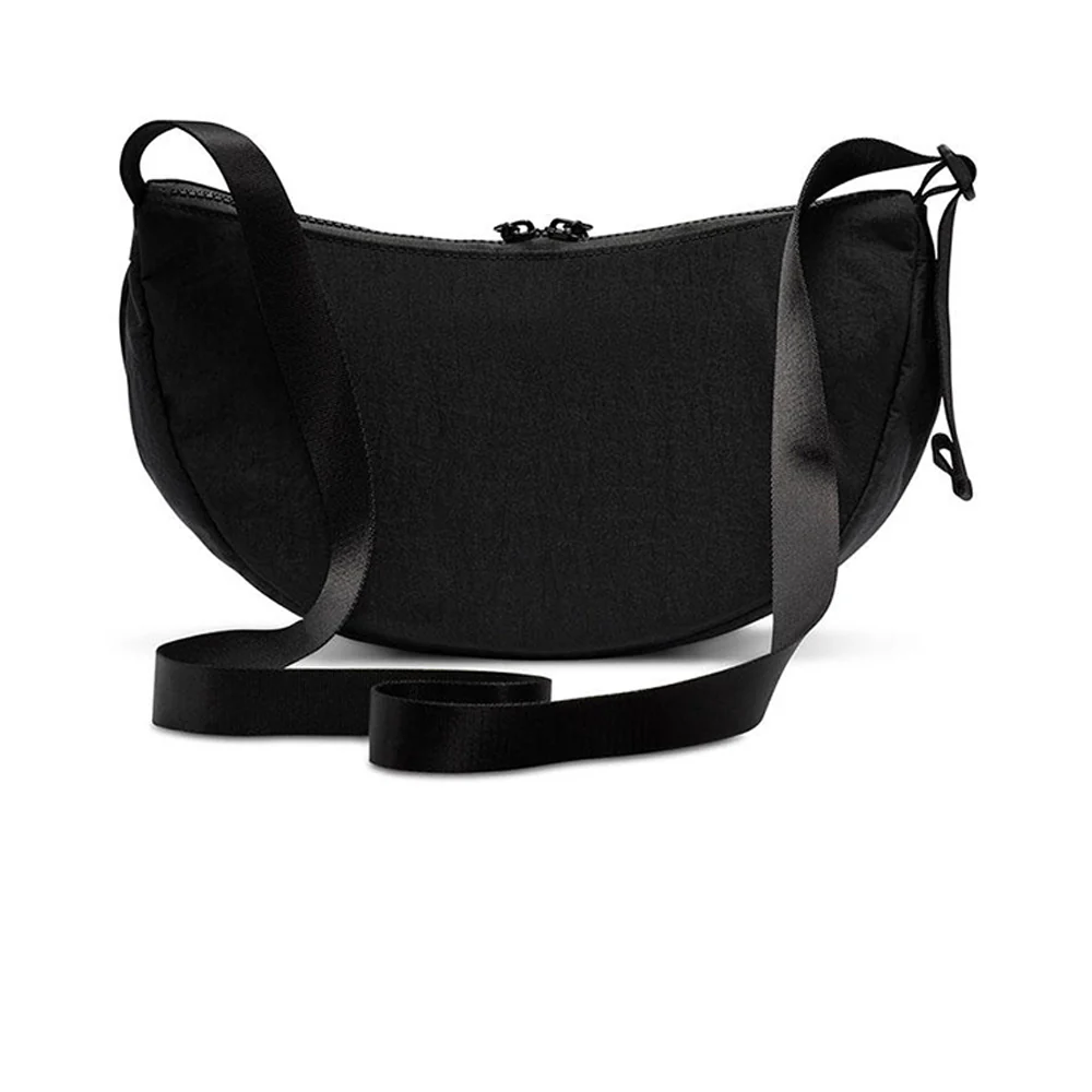 NIKE Aura Crescent Unisex Crossbody Bag - Black - ONE SIZE