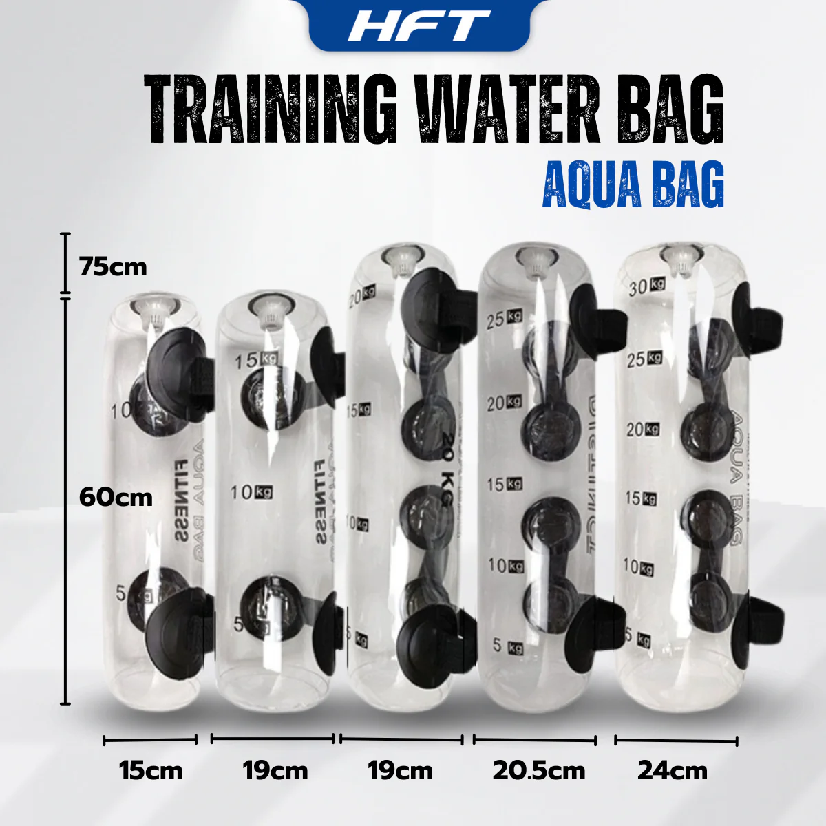Aqua Bag กระเป๋าใส่น้ำฟิตเนส - Homefittools - Black - 10 KG