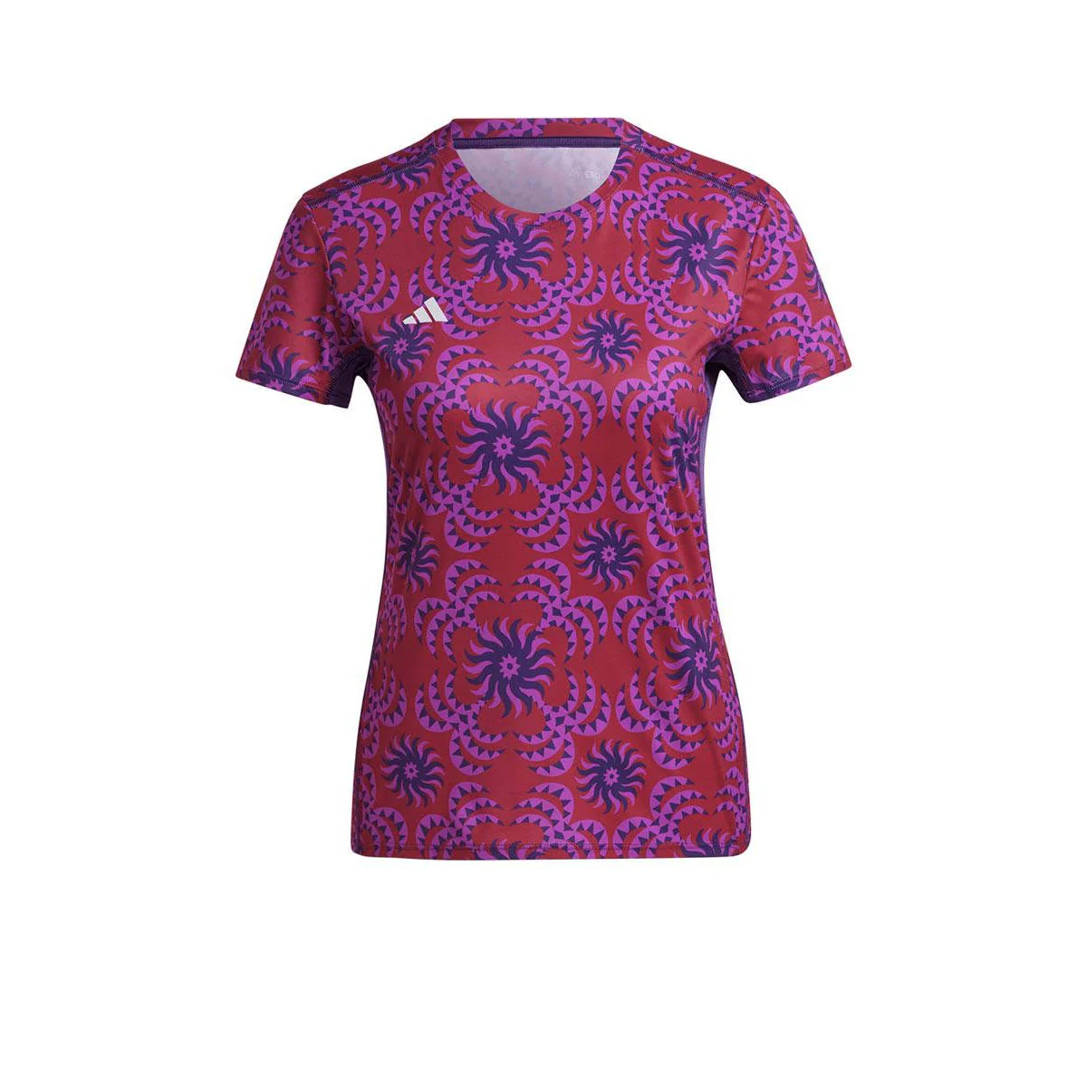 ADIDAS Adizero x FARM Women's Running T-Shirt - Purple - 2XL (ASIAN SIZE)