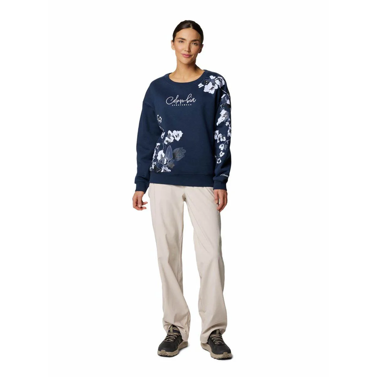 COLUMBIA Meridian Creek™ Crew Women's Sweatshirt - Blue - L (US SIZE)