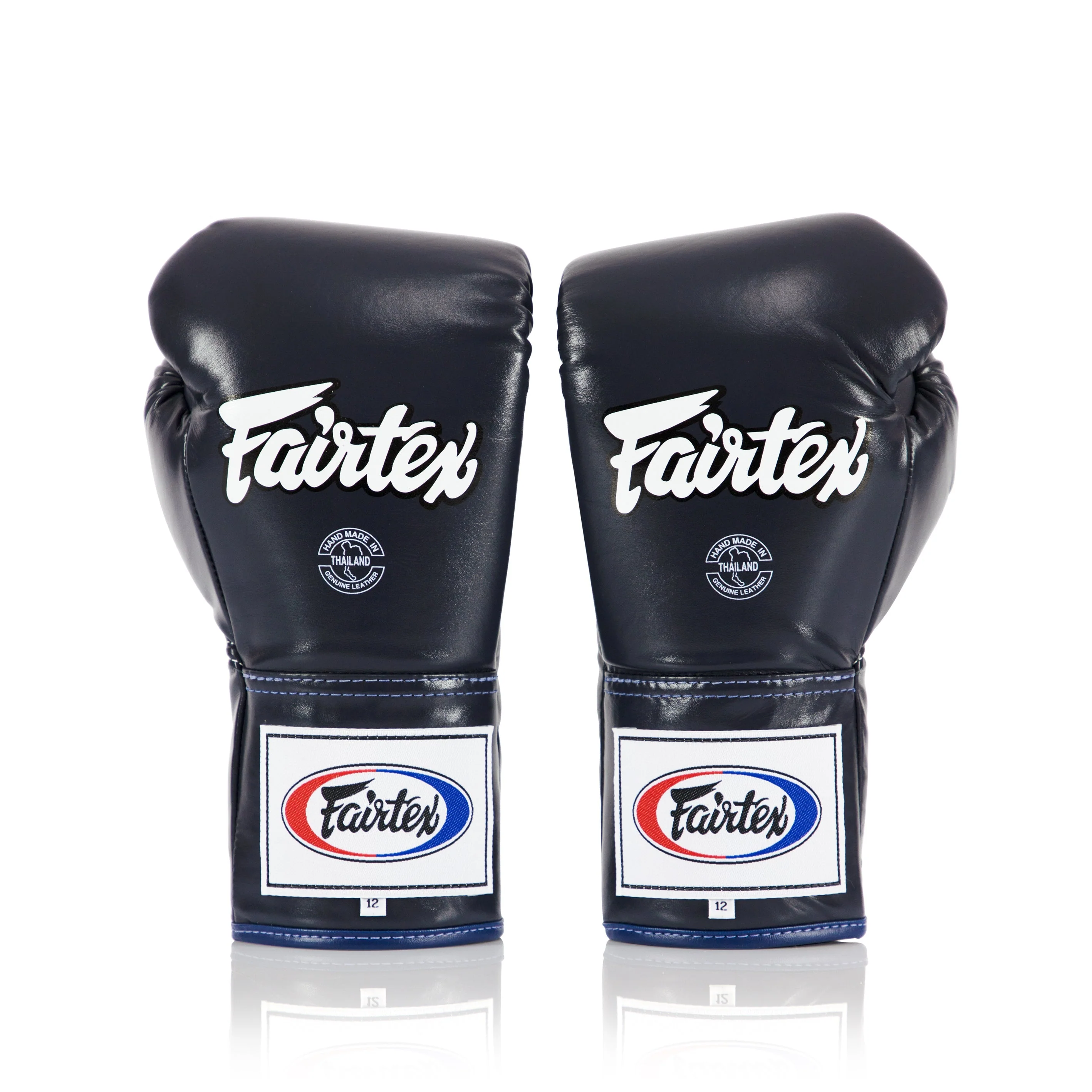 Fairtex Pro Competition Gloves - Locked Thumb (Leather) - Blue - Blue - 10 oz