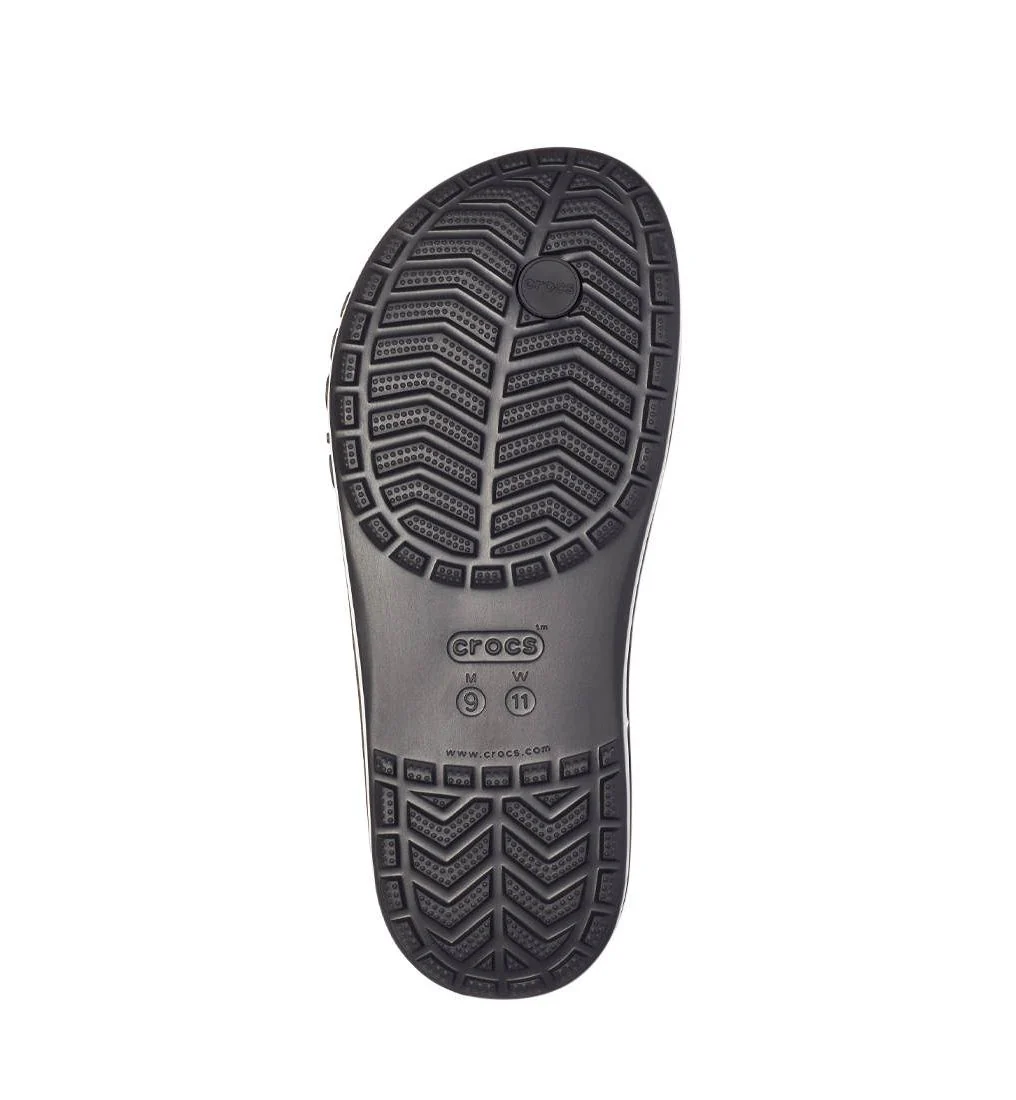 CROCS Bayaband Flip Unisex Sandals - Black - US M10/W12