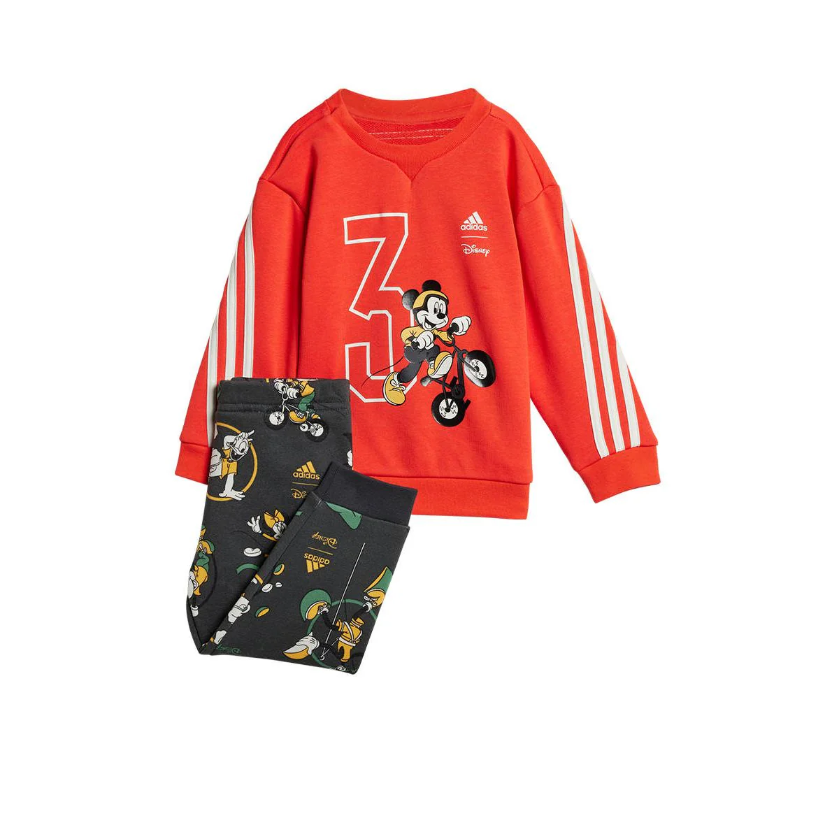 ADIDAS Disney Mickey Mouse Kids Joggers Set - Red - 74 CM