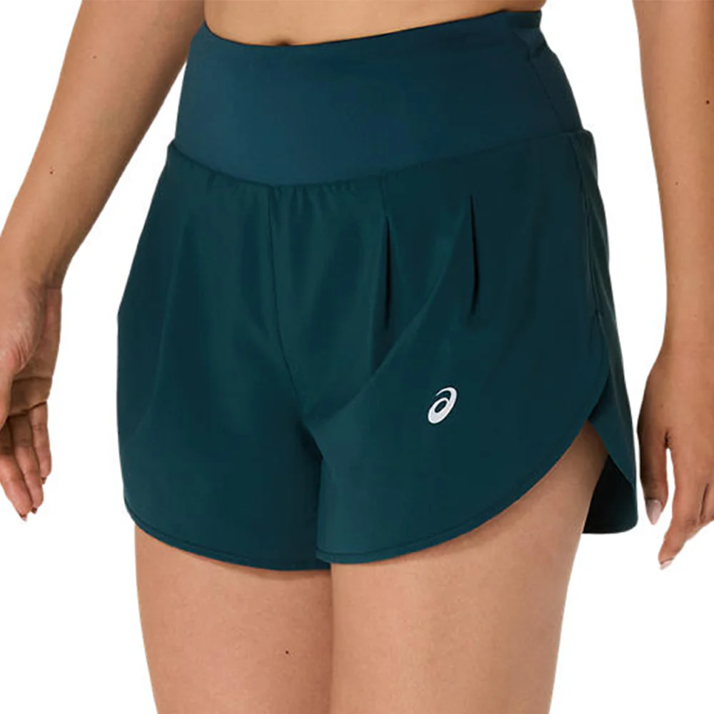 Женские беговые шорты Asics Road 3.5In — цвет зеленый, размер L (азиатский размер)